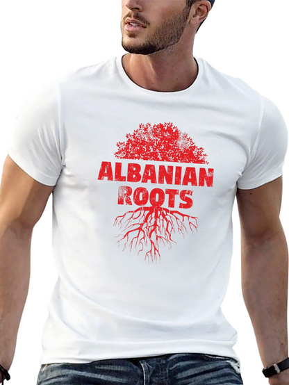Albanian Roots Graphic Tee - Black