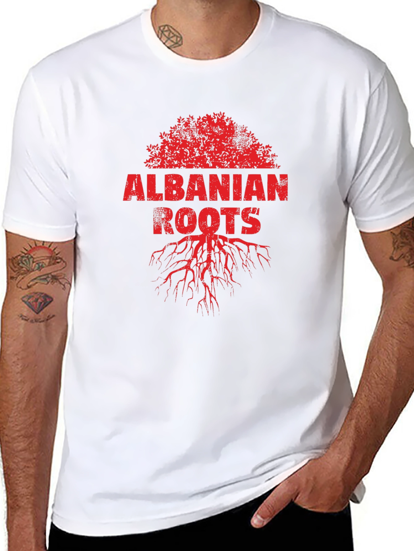 Albanian Roots Graphic Tee - Black