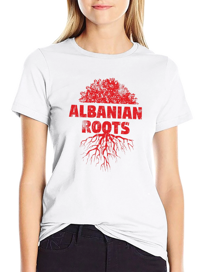 Albanian Roots Graphic Tee - Black