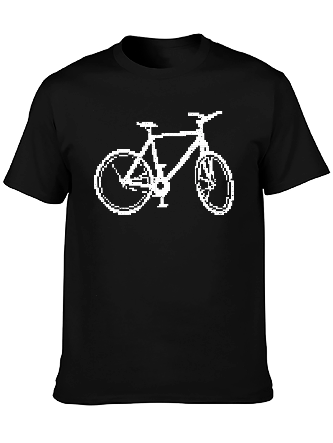 Pixel Bike Graphic T-Shirt - Cool Retro Design