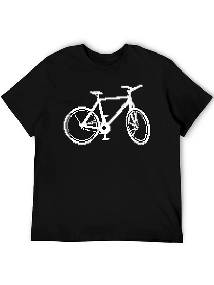 Pixel Bike Graphic T-Shirt - Cool Retro Design