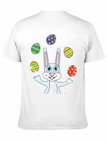 Easter Bunny Juggling Eggs Graphic Tee