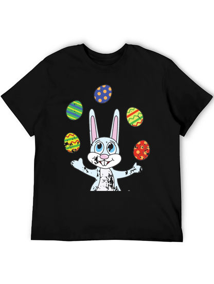 Easter Bunny Juggling Eggs Graphic Tee