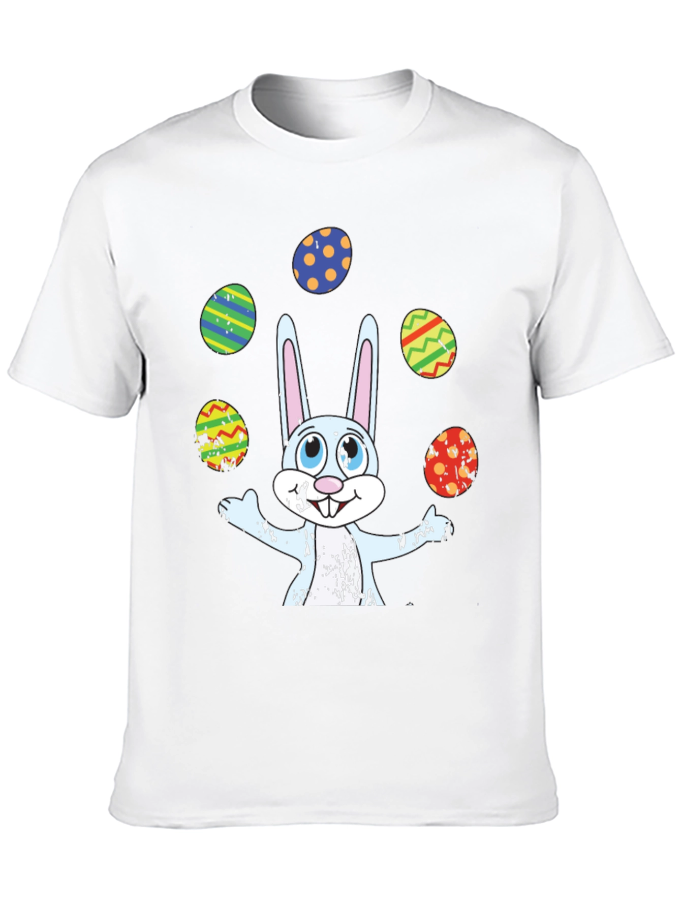 Easter Bunny Juggling Eggs Graphic Tee
