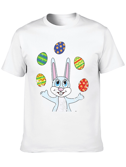 Easter Bunny Juggling Eggs Graphic Tee