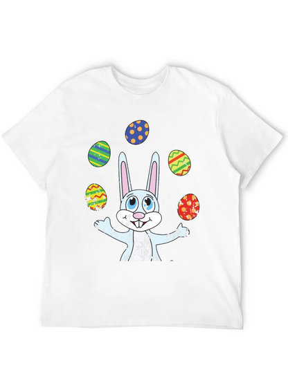 Easter Bunny Juggling Eggs Graphic Tee