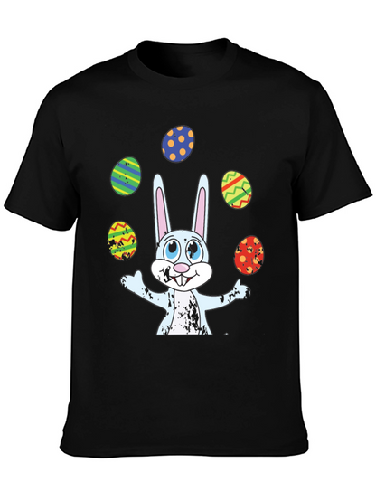 Easter Bunny Juggling Eggs Graphic Tee