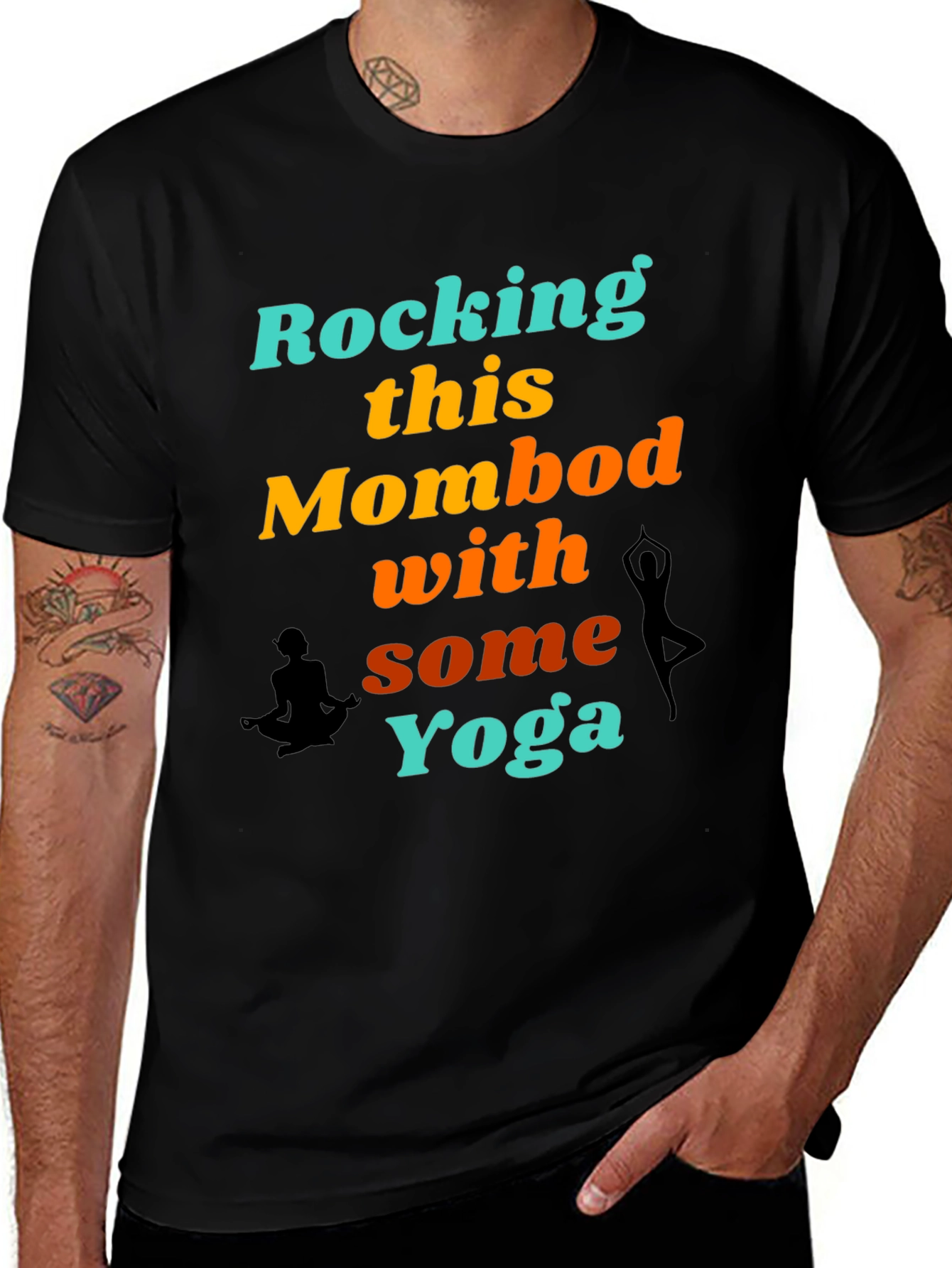 Rocking This Mom Bod With Some Yoga Graphic T-Shirt