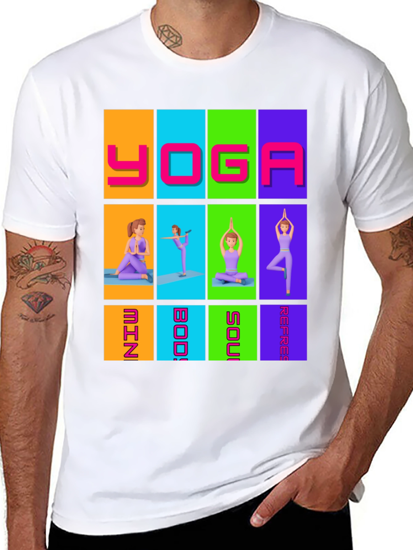 Yoga Mind Body Soul T-Shirt