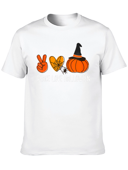 Peace Love Halloween Graphic Tee