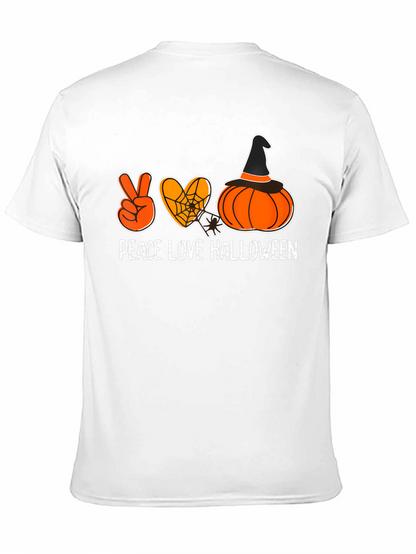 Peace Love Halloween Graphic Tee