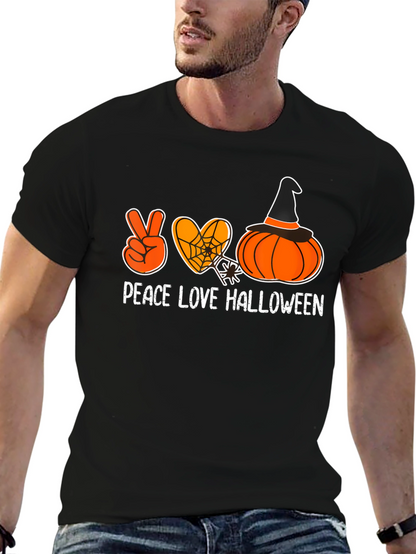Peace Love Halloween Graphic Tee