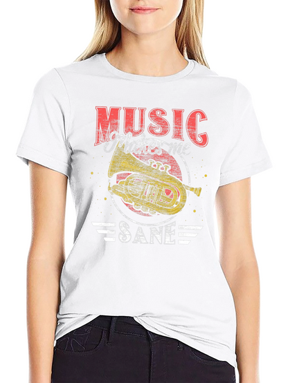 Music Makes Me Sane T-Shirt