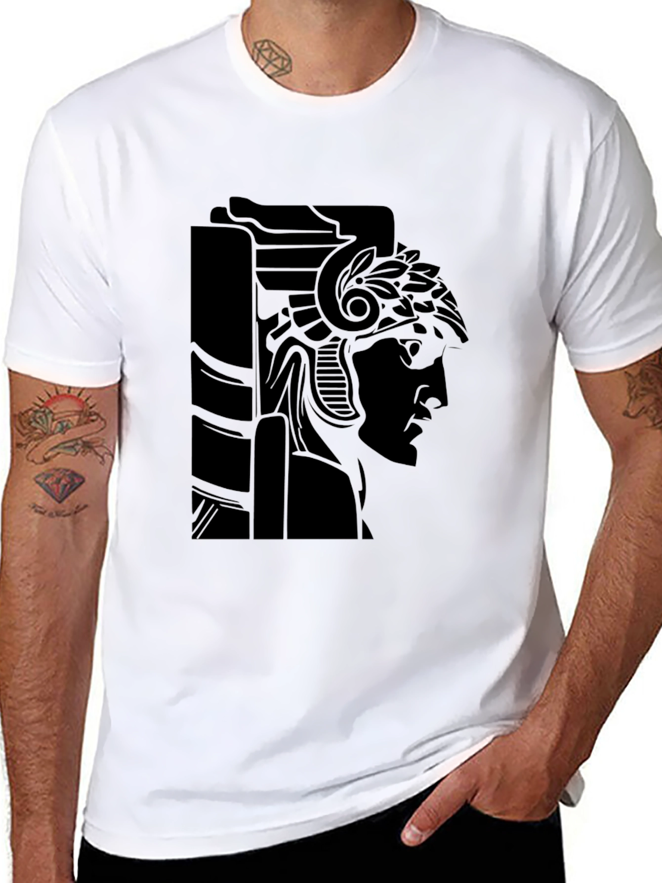 Ancient Greek Art T-Shirt - Black