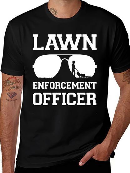 Lawn Enforcement Officer T-Shirt - Funny Landscaping Tee
