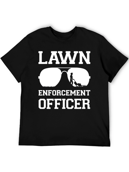 Lawn Enforcement Officer T-Shirt - Funny Landscaping Tee
