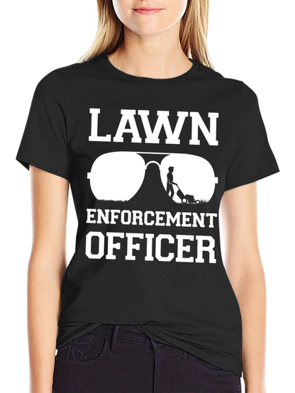 Lawn Enforcement Officer T-Shirt - Funny Landscaping Tee