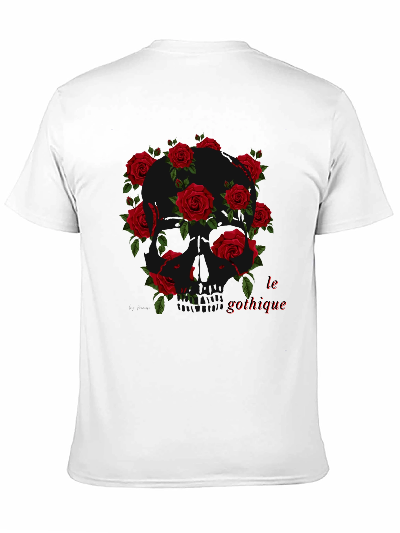 Gothic Skull Rose T-Shirt
