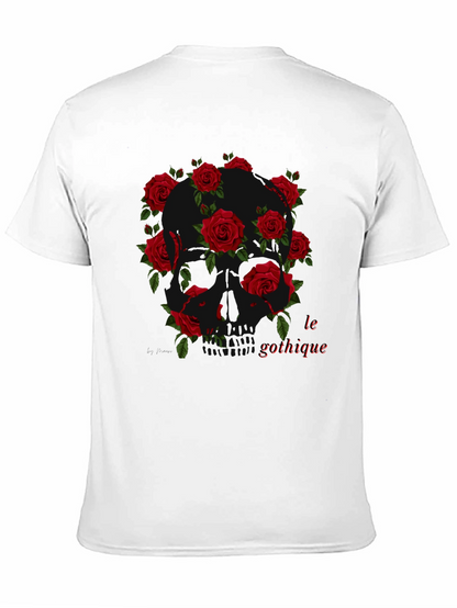 Gothic Skull Rose T-Shirt