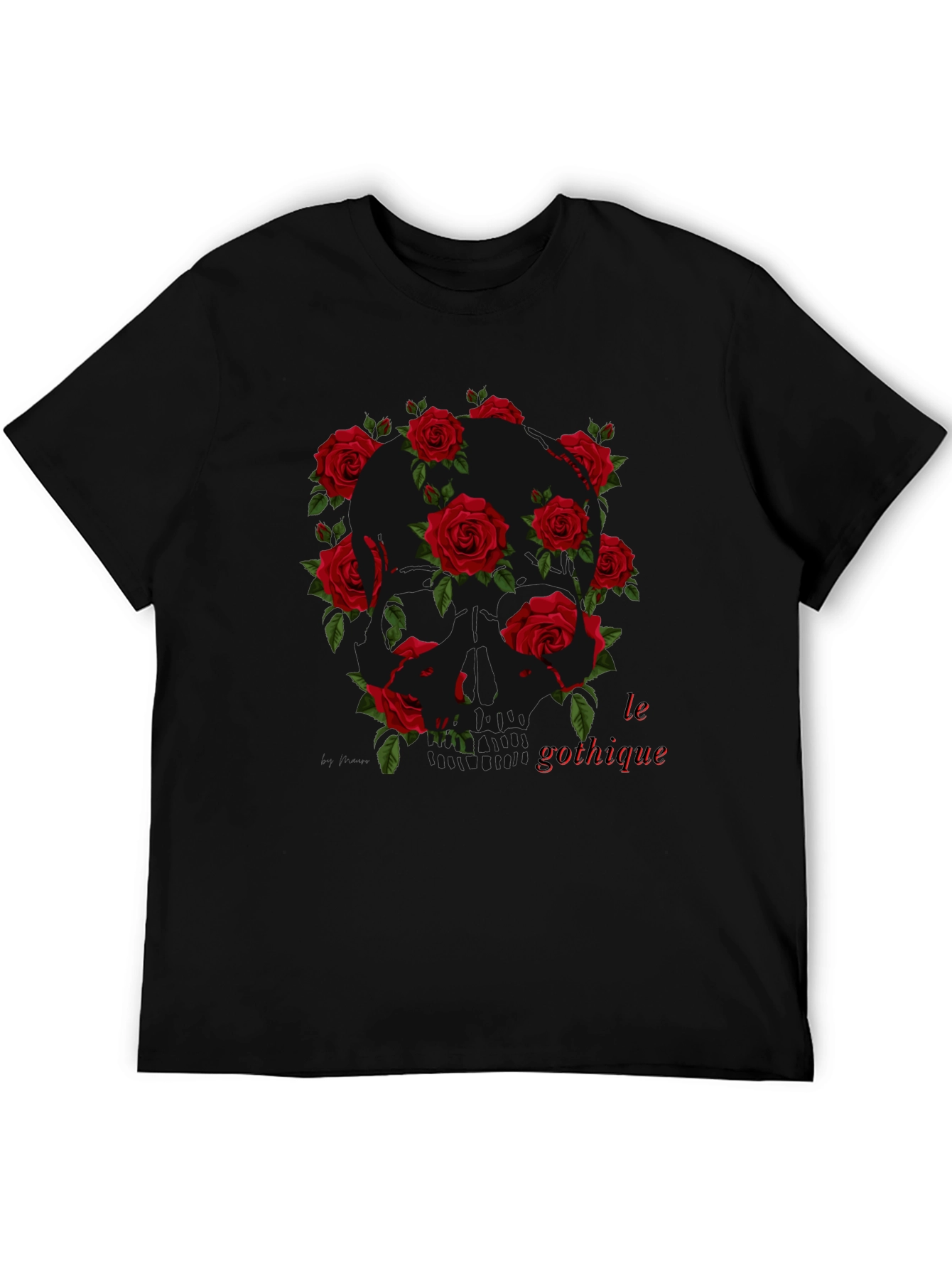 Gothic Skull Rose T-Shirt