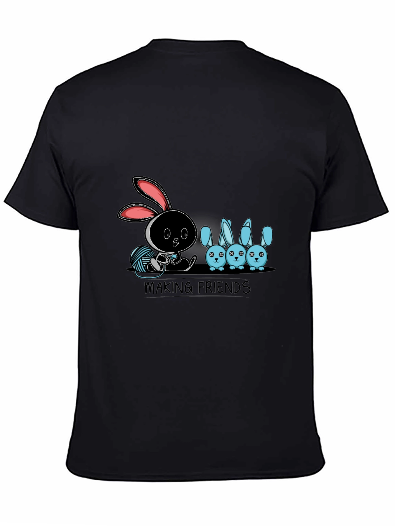 Making Friends Graphic T-Shirt - Bunny Design