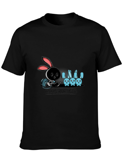 Making Friends Graphic T-Shirt - Bunny Design