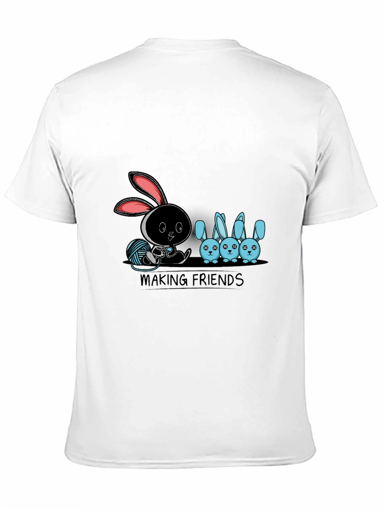 Making Friends Graphic T-Shirt - Bunny Design