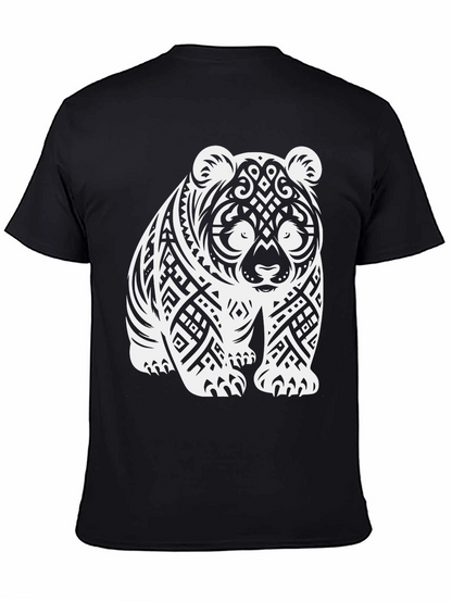 Tribal Panda T-Shirt - Black