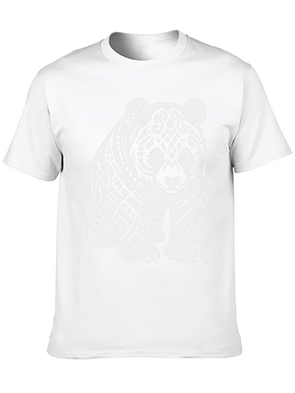 Tribal Panda T-Shirt - Black