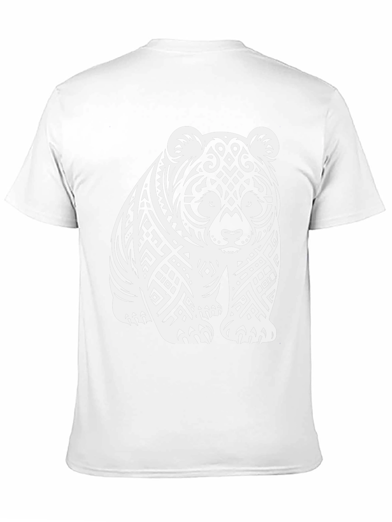Tribal Panda T-Shirt - Black