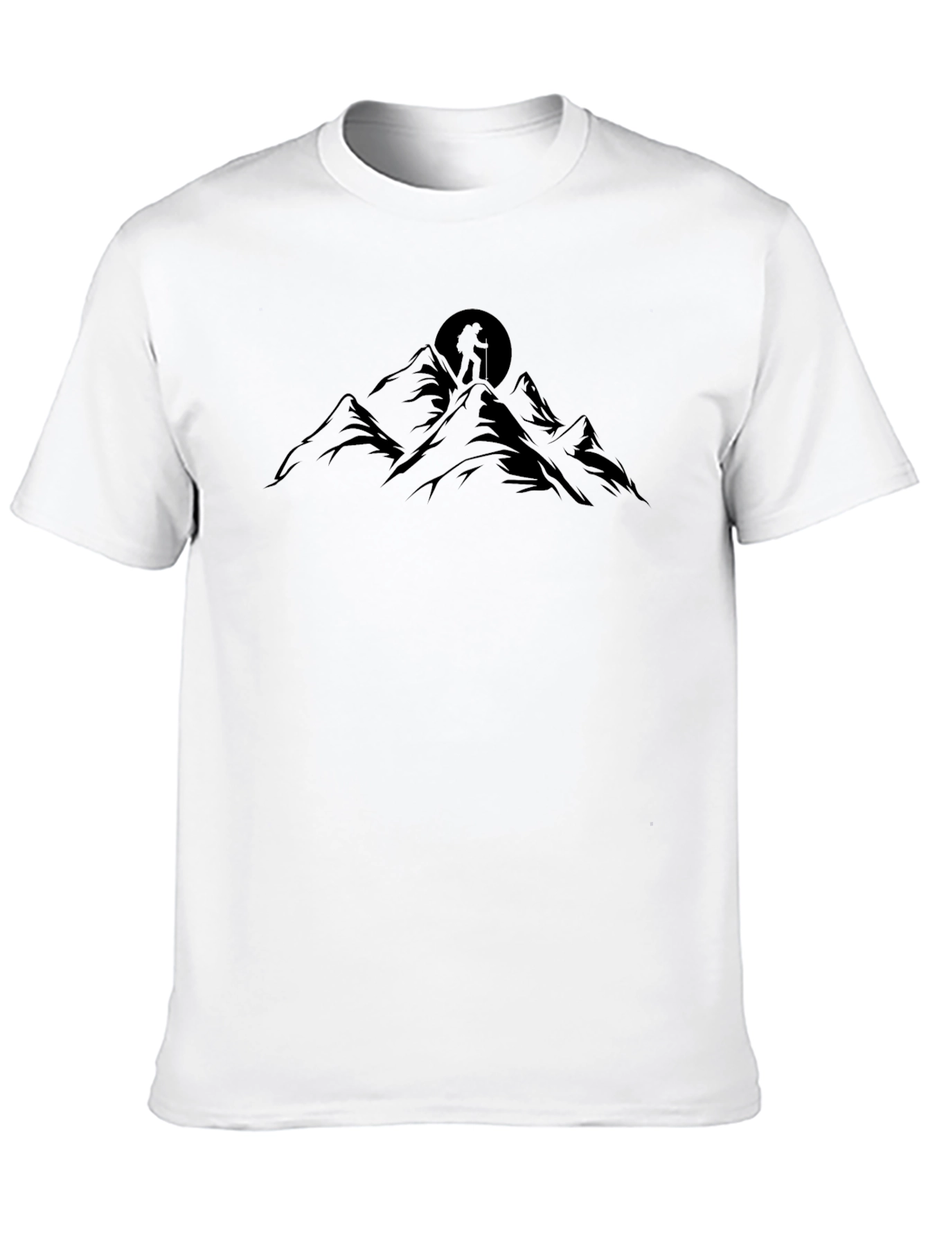 Mountain Hiker Graphic Tee - Black