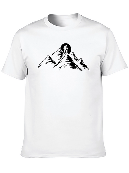 Mountain Hiker Graphic Tee - Black