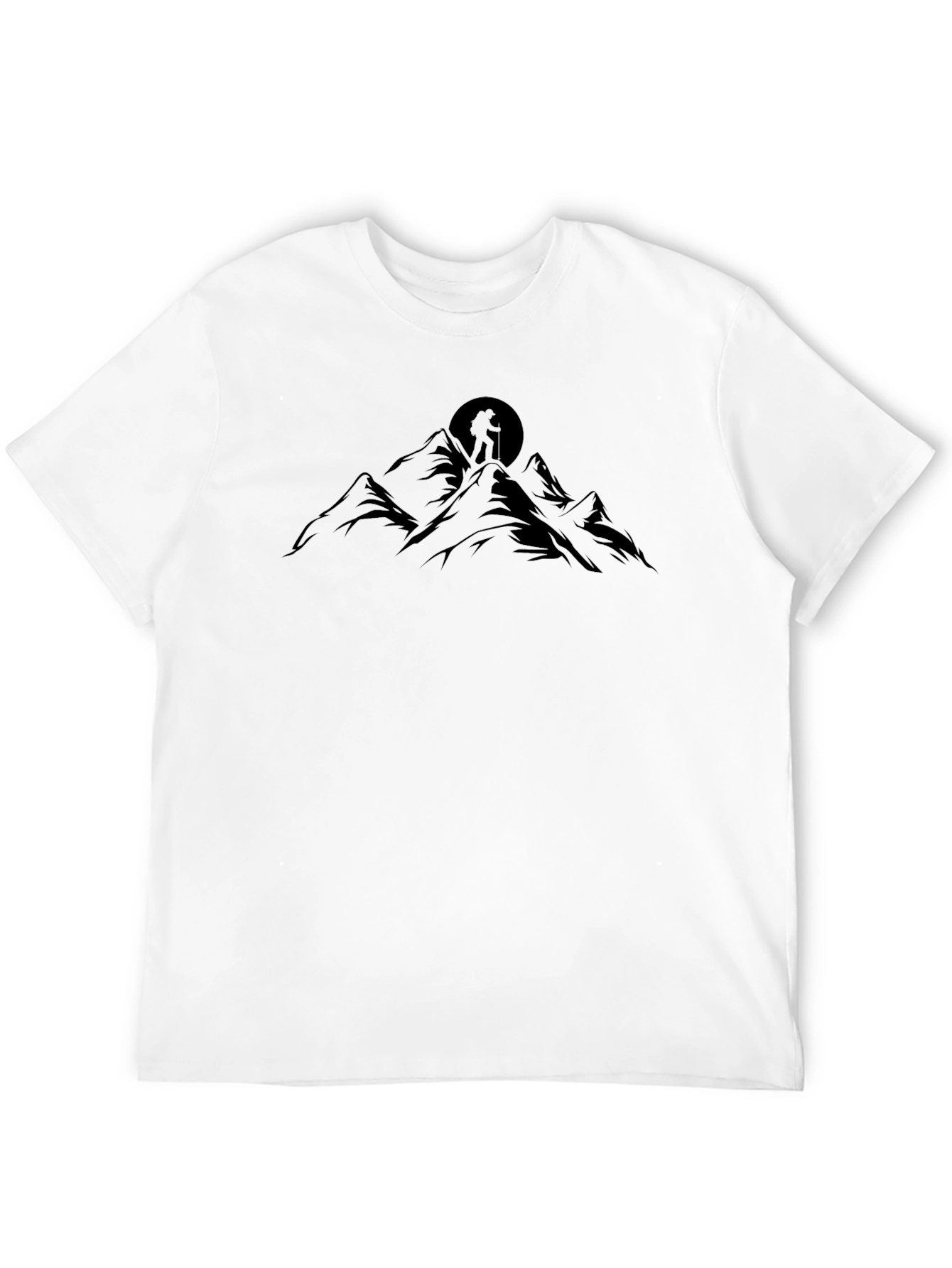 Mountain Hiker Graphic Tee - Black