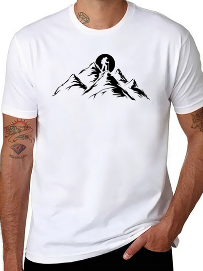 Mountain Hiker Graphic Tee - Black