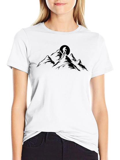Mountain Hiker Graphic Tee - Black