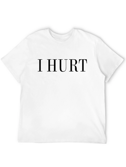 I Hurt Black Graphic T-Shirt
