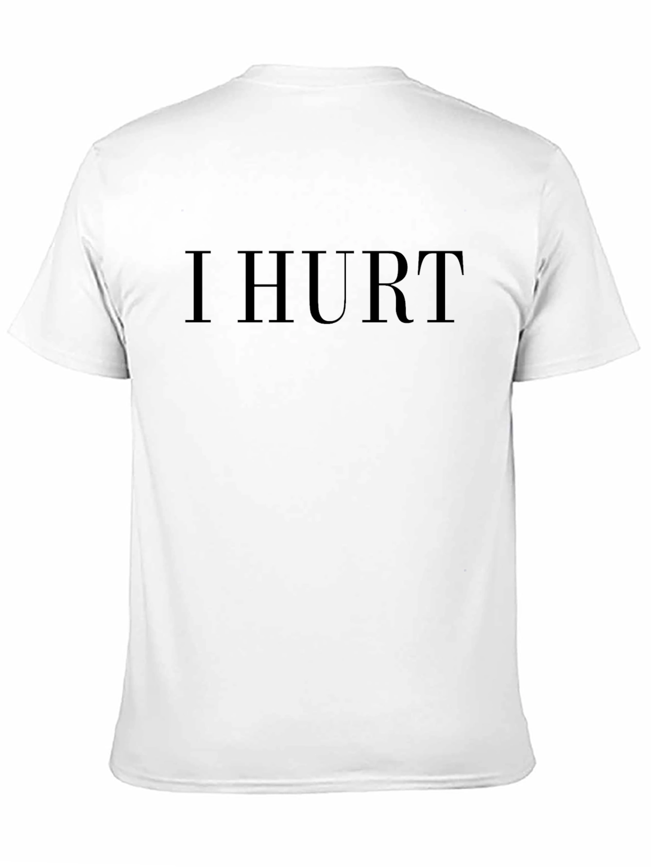 I Hurt Black Graphic T-Shirt