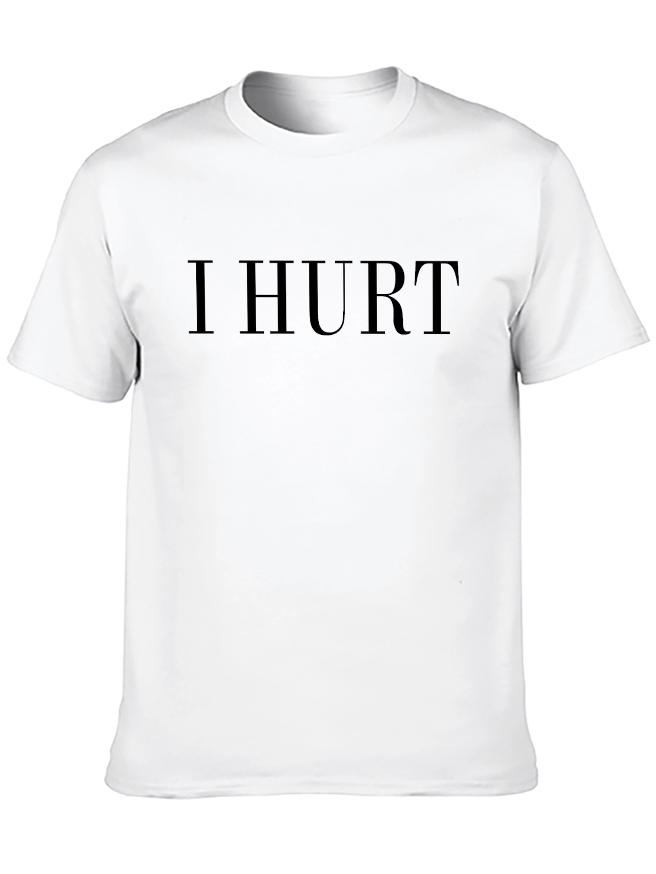 I Hurt Black Graphic T-Shirt