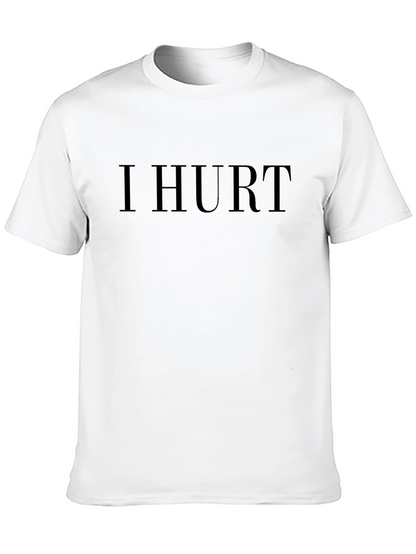 I Hurt Black Graphic T-Shirt