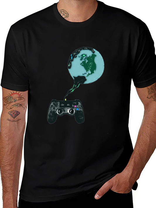 Gaming Earth T-Shirt - Controller Design