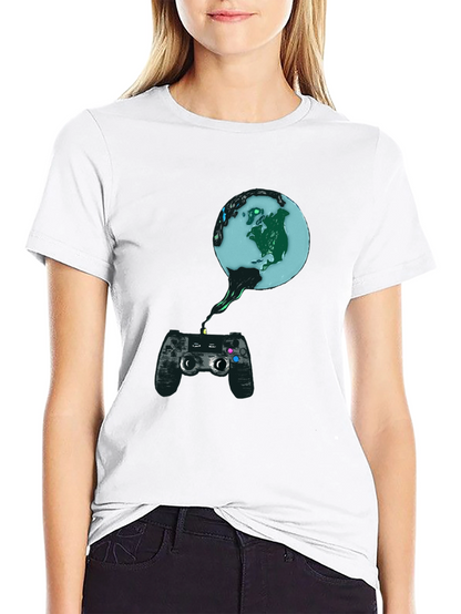 Gaming Earth T-Shirt - Controller Design