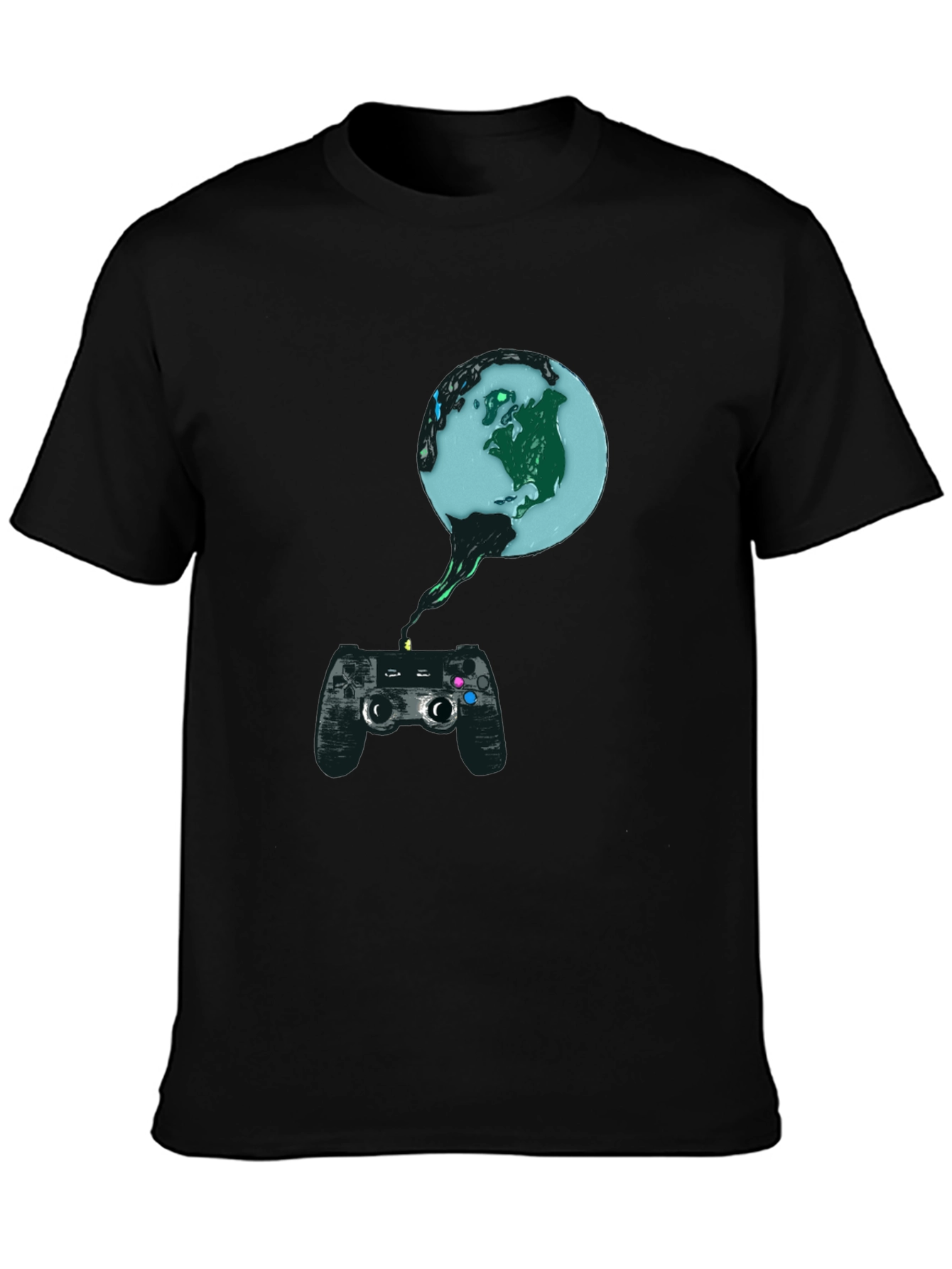 Gaming Earth T-Shirt - Controller Design