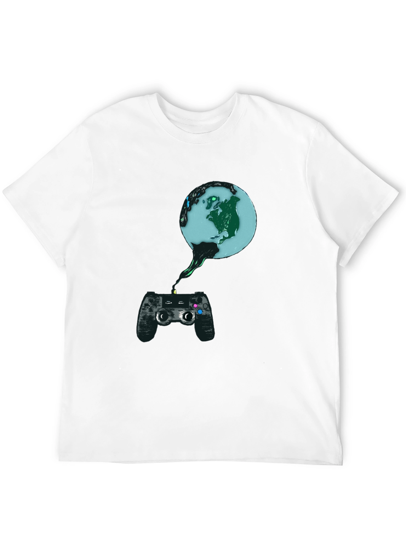 Gaming Earth T-Shirt - Controller Design
