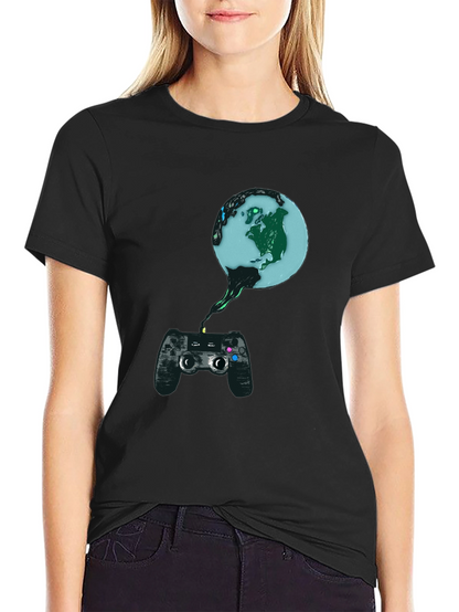 Gaming Earth T-Shirt - Controller Design