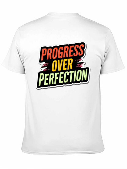 Progress Over Perfection Black T-Shirt
