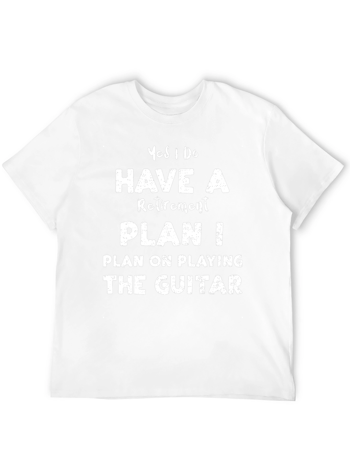 Retirement Plan Guitar T-Shirt - Black Cotton Tee