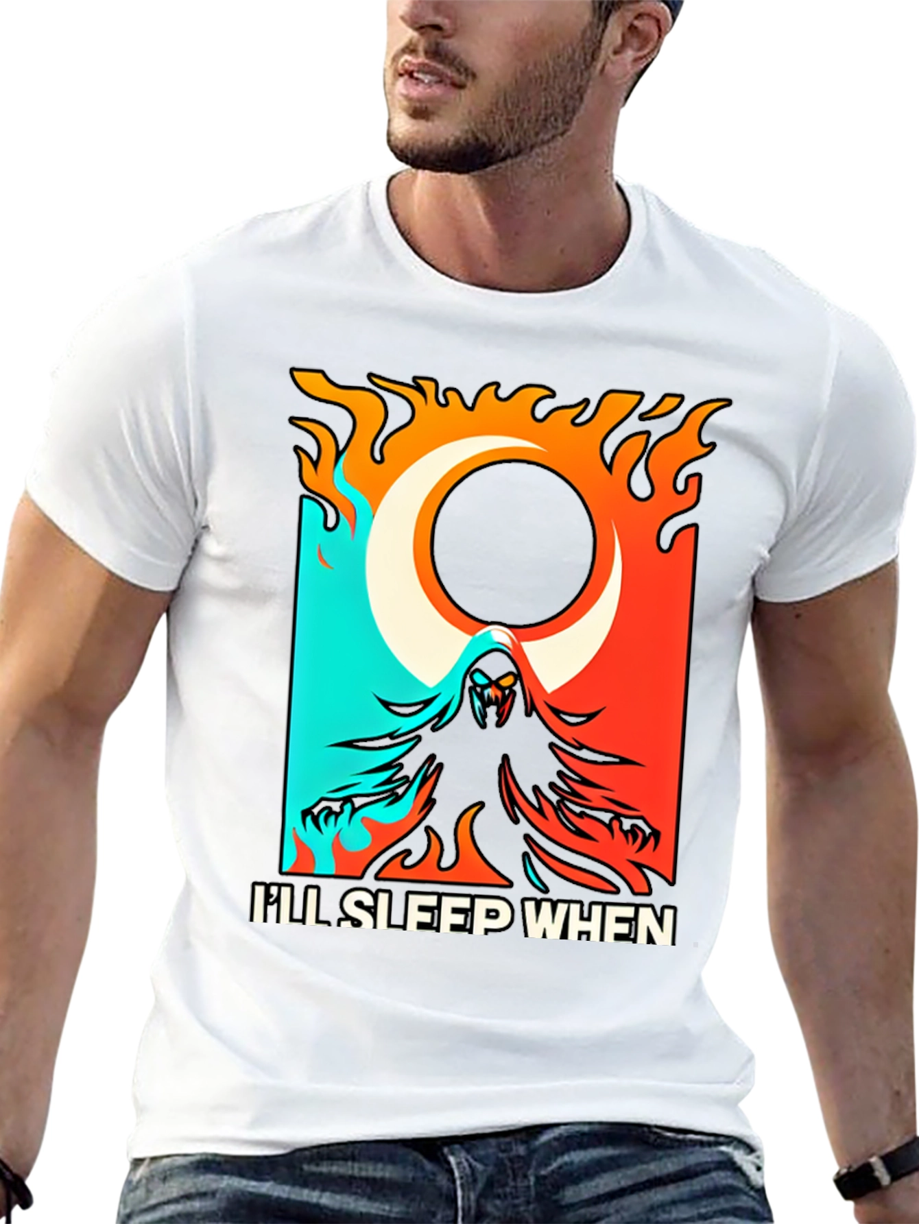 Ill Sleep When Im Dead Black Graphic Tee