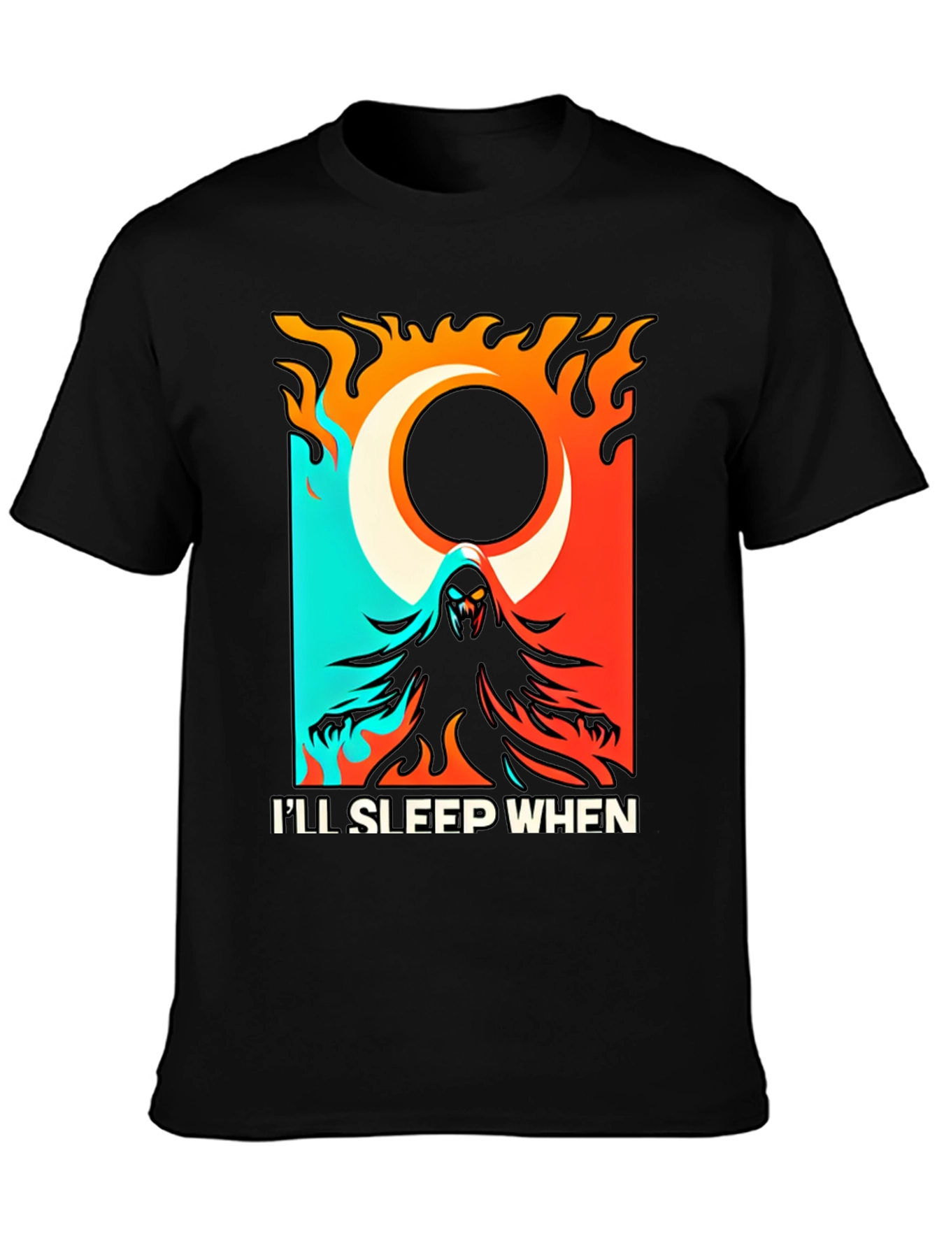 Ill Sleep When Im Dead Black Graphic Tee