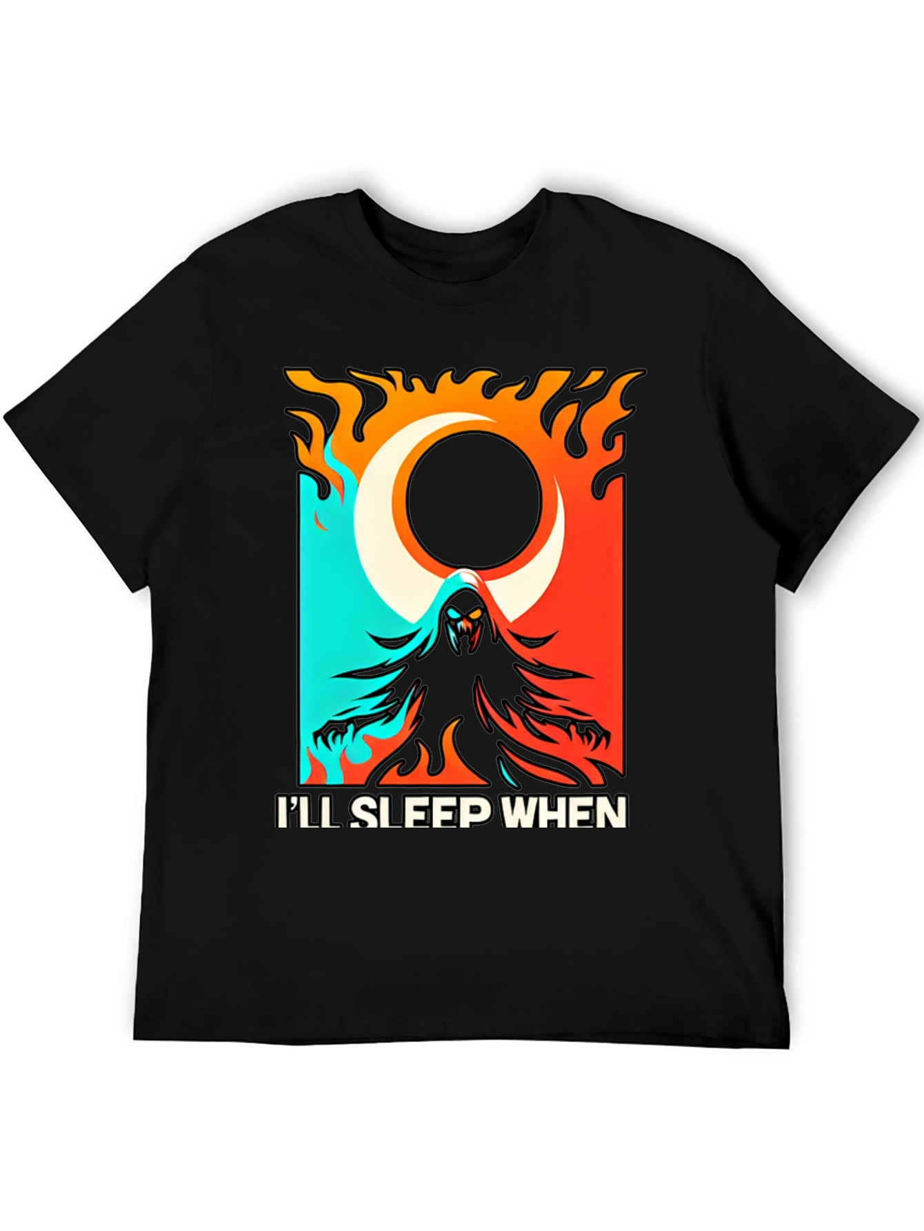 Ill Sleep When Im Dead Black Graphic Tee