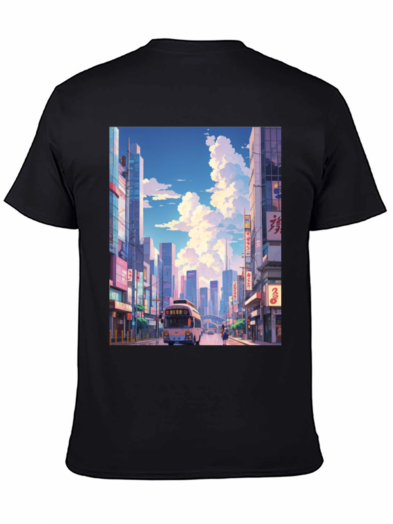 Cityscape Anime T-Shirt - Stylish Graphic Tee